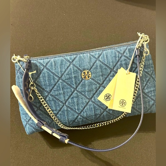 Tory Burch Denim Shoulder Bag - Picture 1 of 6